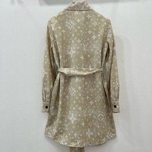 LOUIS VUITTON classic printed lapel shirt long